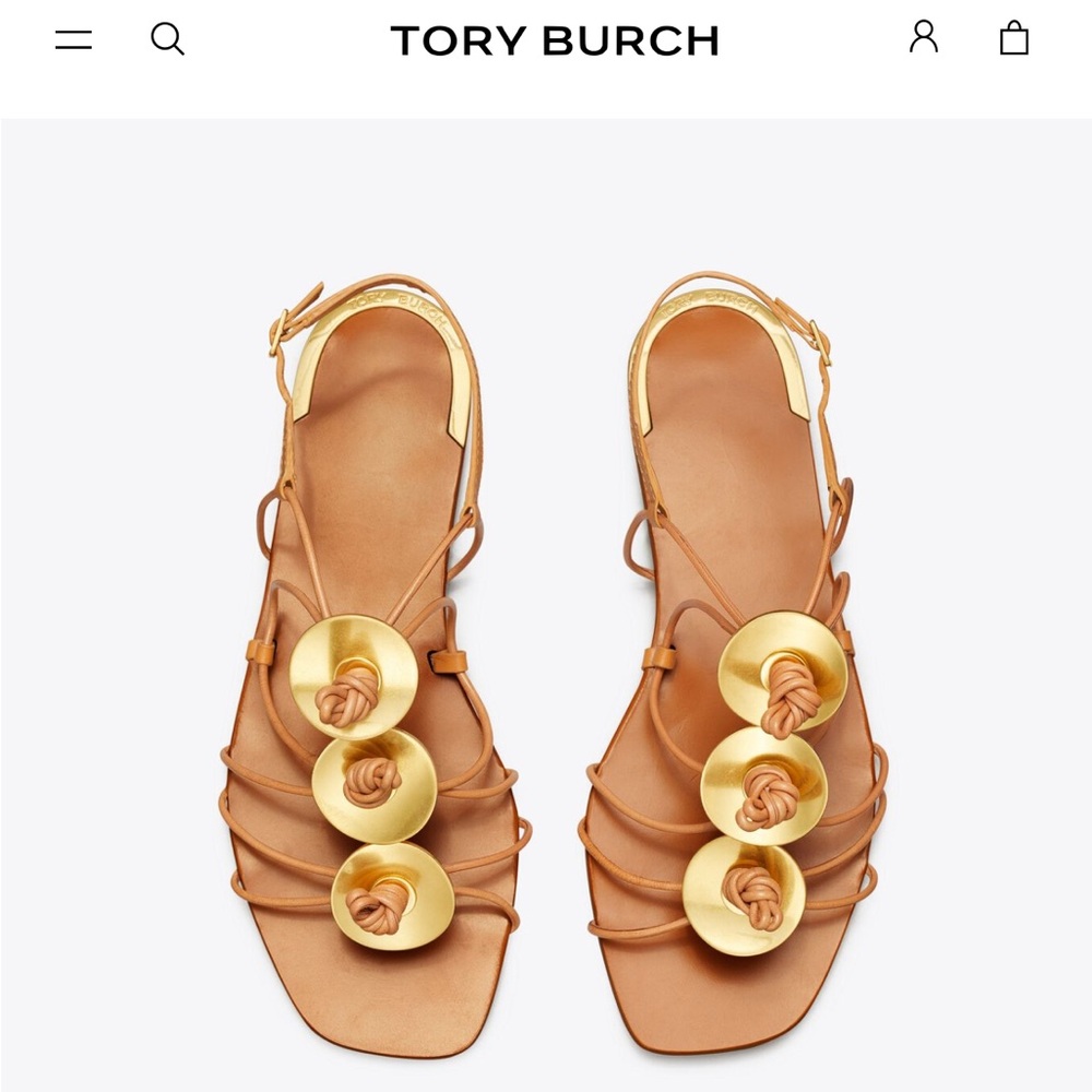 Tory Burch Women's Knotted Strappy Sandals (Size 7.5)